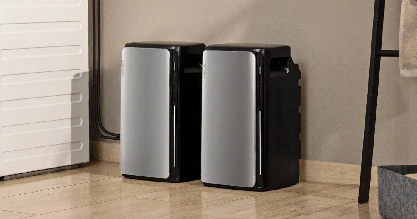 Batteries solaires EcoFlow STREAM AC Pro installées dans une maison